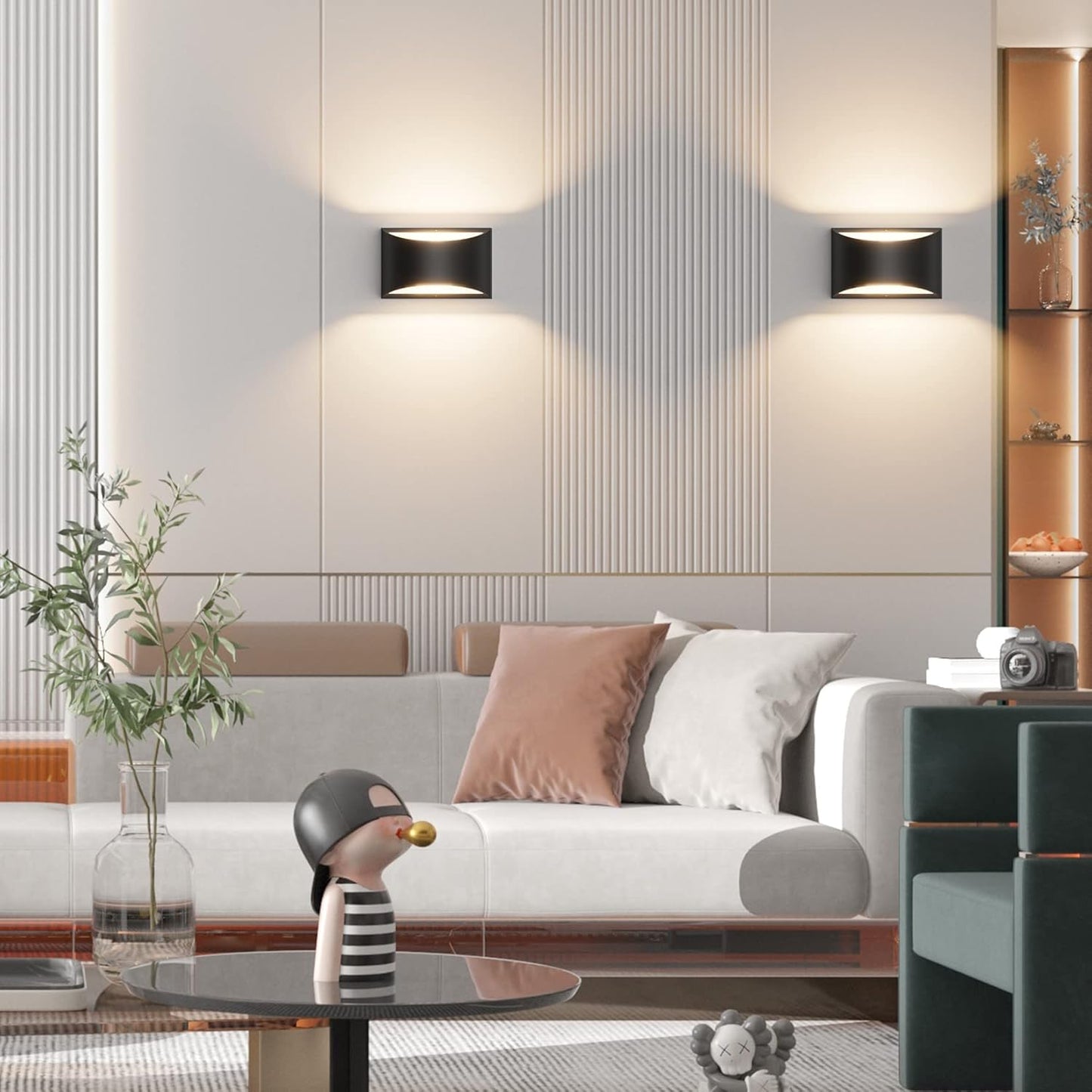 Elegant Black LED Wall Light